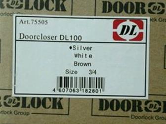  Notedo DC - 100 - 2 whiteDoorcloser DL - 100 silver  ,  600 /,  