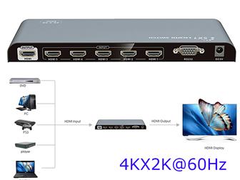  foto  LKV501-V2, 0 - HDMI 5X1  (Switch), 4Kx2K, 60Hz, RS232 69796287  