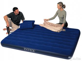   Intex Classic Downy Bed Set Queen Size 15220322 68765,    Intex Classic Downy Bed Set Queen      