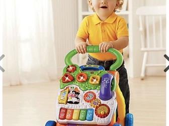 Ходунки-толокар Vtech,  Рекомендовано ортопедами, Дочка научилась ходить с помощью этого толокара,  До сих пор с удовольствием играет с панелью,  Первый звук животного в Рязани