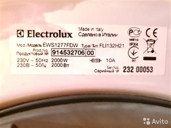 Electrolux EWS1277FDW     6, 5  1200 / 450  (), : 850x600x450, : 6, 5   