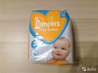   Pampers   Sleep and play  3-,     5  10 ,    ,       16,   